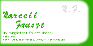 marcell fauszt business card